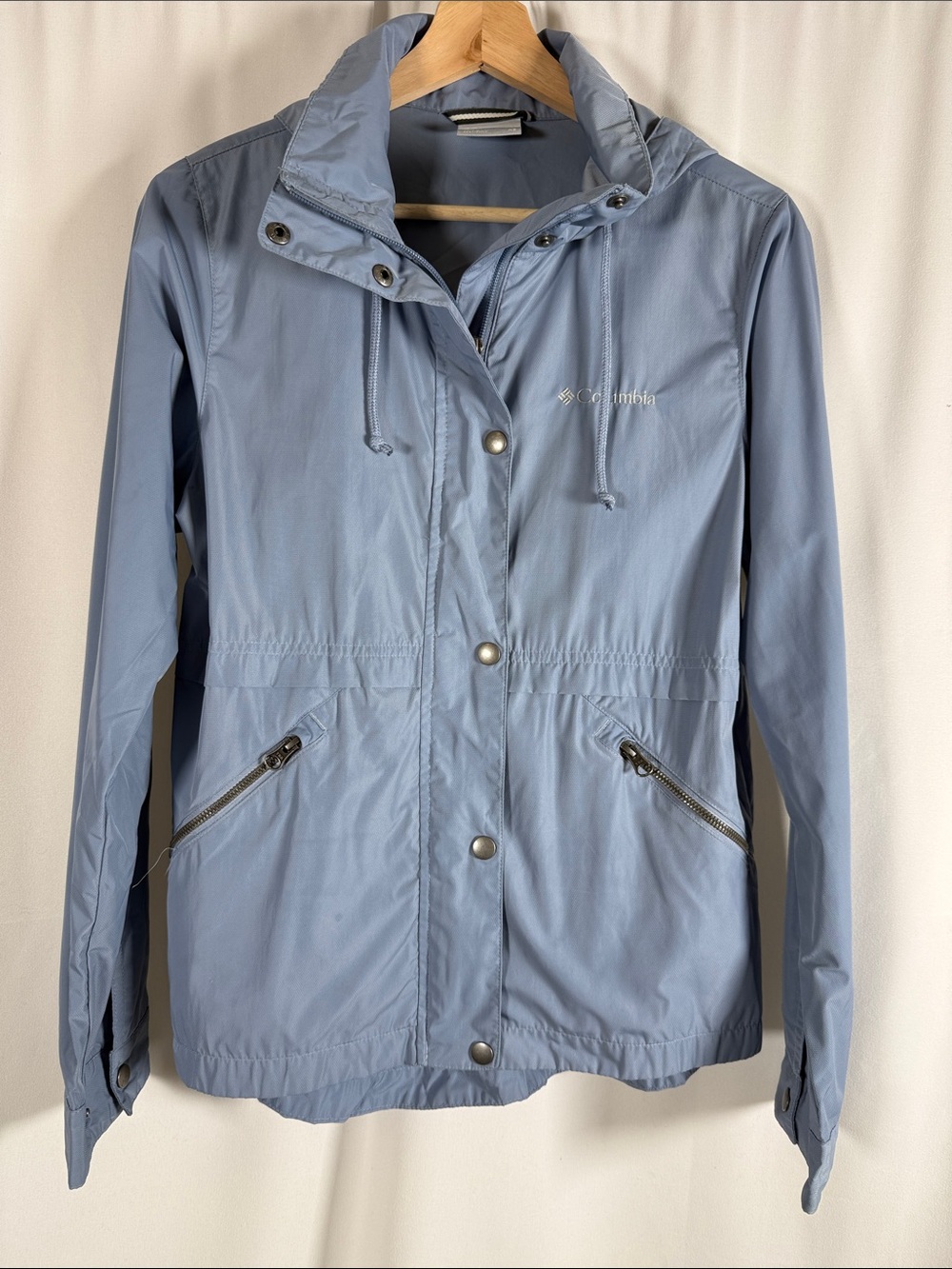 Columbia Women's Light Blue Hooded Utility Jacket